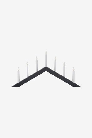 Jotex - Lysestake Arrow Grå - Kjøp Adventsstaker hos Jotex