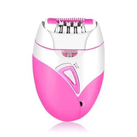 Elektrisk hårfjerning Epilator Oppladbar Avtakbart hode for kvinner Mann Hårtrimmer Rosa