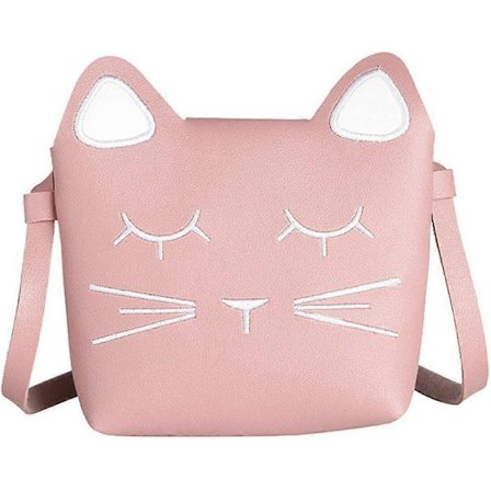 Sød Lille Pige Skuldertaske Håndtaske Pung, Prinsesse Mini Tasker, Kat Cross Body Messenger Taske