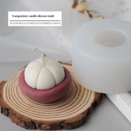 Lysforme lys stearinlys DIY støbeforme i silikoneform MJ61 Mangostan