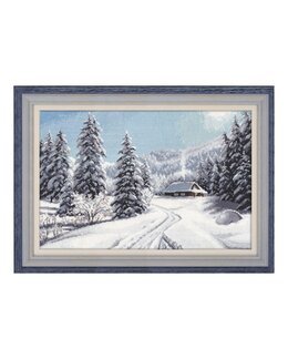 Broderikit Tavla Vinterlandskap - Oven