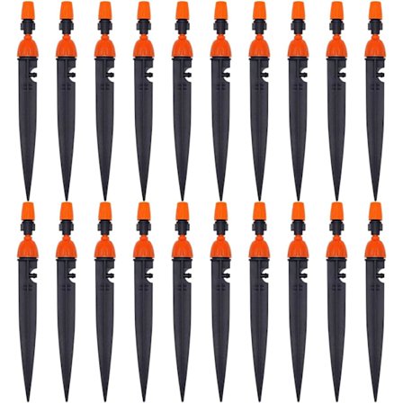 Justerbare Dryppere Vanning Mikrodrypp Vanningssystem Vannstrøm Dryppere Hage Vanning Dryppere Emitter, for Hage 20 stk