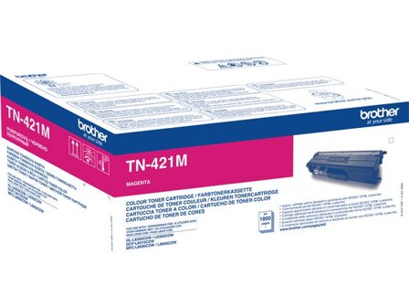 Brother Toner, 421M, magenta, singelförpackning, TN421M - Lyreco - Toner och bläck - Tonerkassetter - Toner Brother