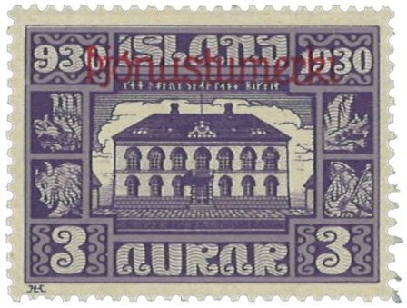 Island 1923 - Tjenestemærke AFA 44 - Postfrisk