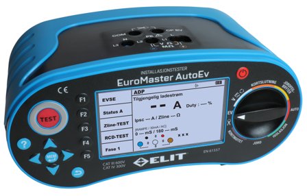 KAMIC Euromaster AutoEV PLUS Installasjonstester med batteri, Måleinstrumenter