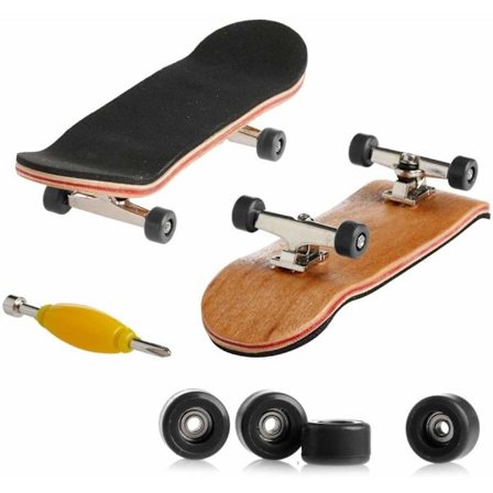 Mini Fingerboard Profesjonelle Fingre Skateboard Lønnetre DIY Montering Skateboarding Leke Julegave Til Barn