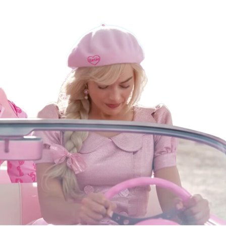 Super Mjuk Rosa Ull Broderad Beret