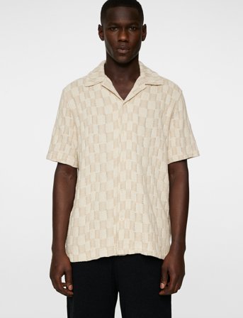 J. Lindeberg Torpa Resort Jersey Shirt - Beige - L