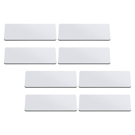 3x1.25 Tommers Skrivbare Hvite Navneskilt med Brosjenål for Sublimering