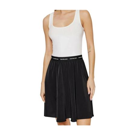 Calvin Klein Contrast Tape Elastic Kjole Sort, Dame