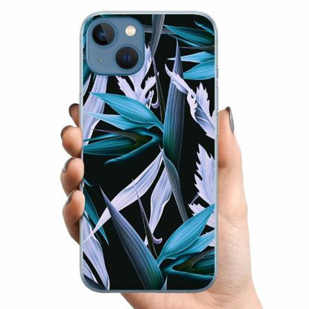 Apple Iphone 14 Tpu Mobilskal Blue Flower