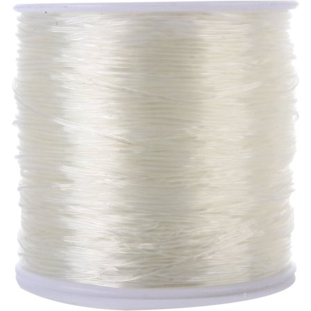 80m Elastisk Snor 1mm Elastisk Snor Håndværkssnor Elastisk Tråd (Transparent,80m)