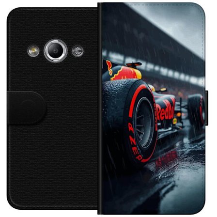 Kompatibel Tegnebogsetui til Samsung Galaxy Xcover 3 Red Bull Racing Formel 1 bil i regn realistisk motorsport design i F1 stil