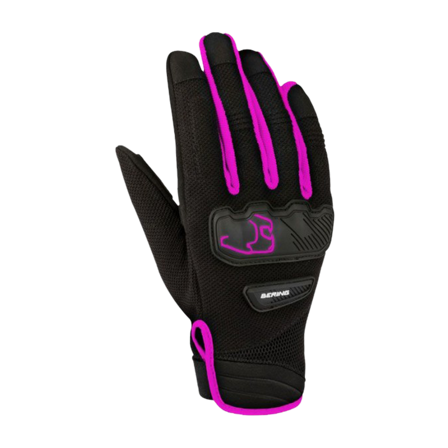 Motorhandschoenen Dames Bering York Zwart/Fuchsia M