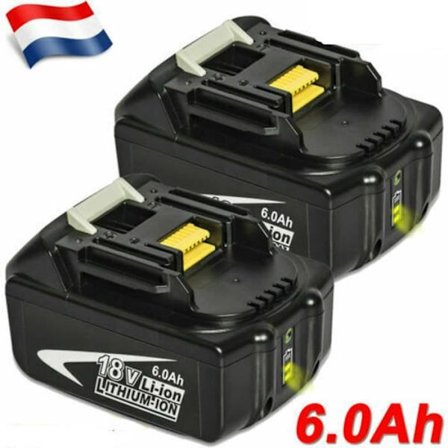 18V 6.0Ah Li-ion ersättningsbatteri för Makita BL1860 - Batteritid 2h