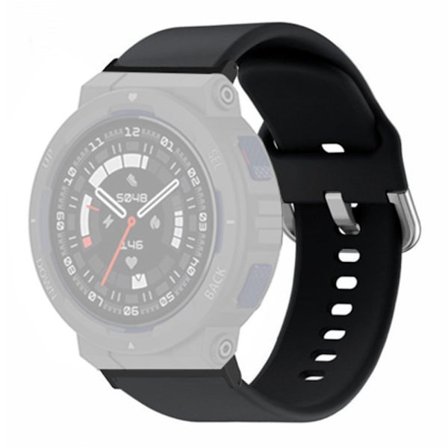 Huami Amazfit Active Edge A2212 Klokkerem Silikon Pustende Klokkerem Erstatning - Svart