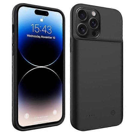 Kompatibelt för iPhone 15 Pro Max Portabelt Batteripaket 6800mAh Laddningsfodral Förlängt Batteri Telefonskal