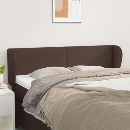Vidaxl Huvudgavel Med Kanter Brun 147x23x78/88 Cm Konstläder Brun