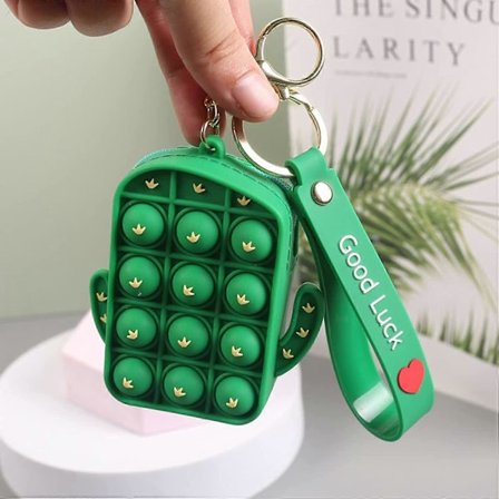 Sød Møntpung Boble Fidget Legetøj Kaktus Tyk Silikone Strømpestopper til Penge Bedste Fødselsdagsgave til Børn