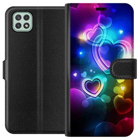 Yhteensopiva Lompakkokotelo Samsung Samsung Galaxy A22 5G NeonRakkaus