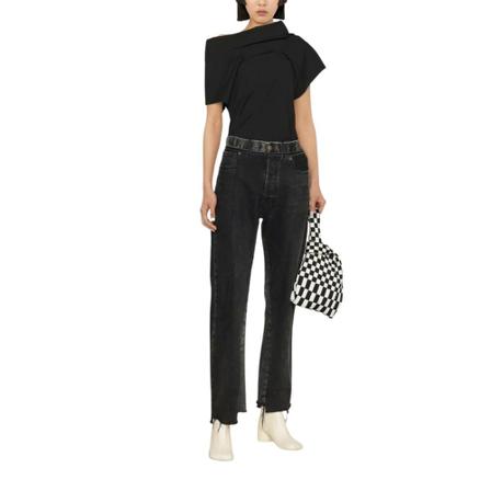MM6 Maison Margiela, Blouses & Shirts Czarny, Kobieta, Rozmiar: 3XS