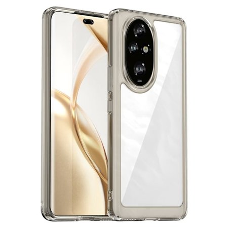 Honor 200 Pro älykäs akryylikansi - Läpinäkyvä Harmaa