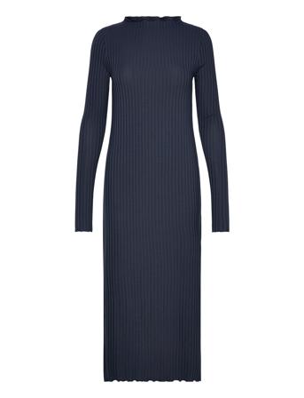 Kara Dress Dresses Knitted Dresses Marineblå Residus*Betinget Tilbud