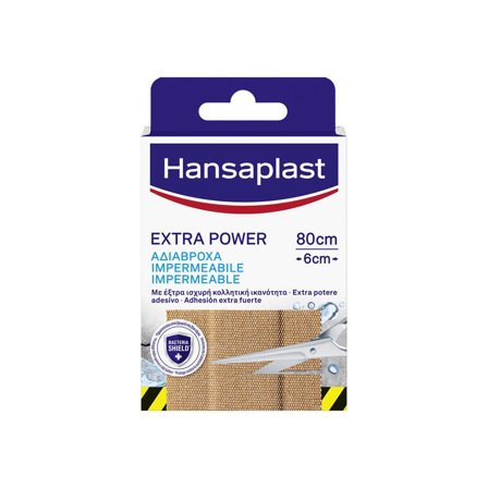 Hansaplast Extra Power Cerotto Striscia Elevata Adesività 80x6cm