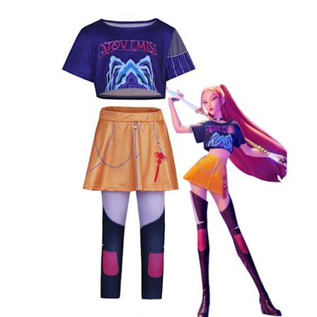 Hot Halloween Demon Slayer Cosplay Kostyme | K-Demon Slayer Mira Zoey Rumi Anime Antrekk Familie Par Cosplay, 120cm 1