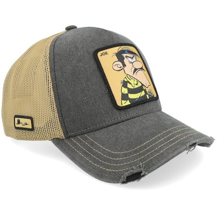 Capslab - Grey - trucker - Cap - Lucky Luke Joe Brown/Grey A-Frame Trucker - Hatstore