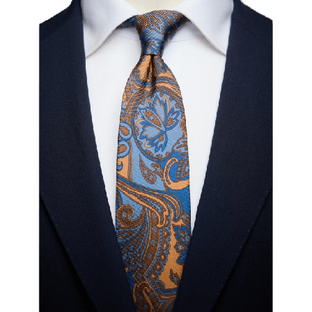 John Henric Tie Paisley Kostymtillbehör Herr Beige 7,5