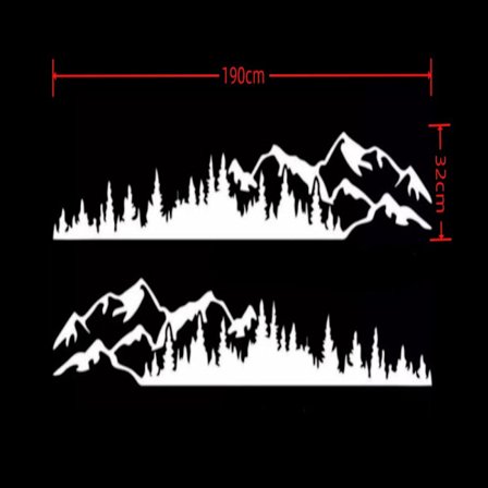 Rv Camper Dekaler Jeep Body Dekaler VIT 190X32CM