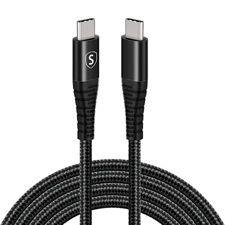 SiGN USB-C till USB-C Kabel 5A, 100W, 2m - Svart