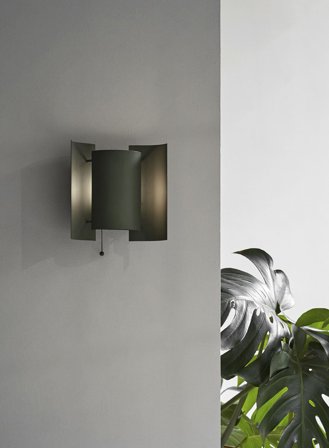 Butterfly vegglampe - mørkegrønn