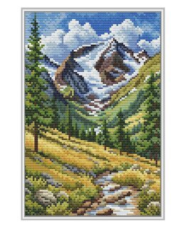 Broderikit Billede Fjeldets krone - Collection D'Art