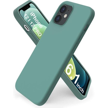 iPhone 12 Pro /12 Flytande Case Pine3 Grön