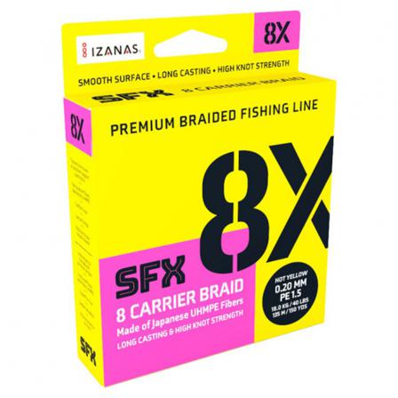 SFX 8X Braid Hot Yellow7m - 0,330mm