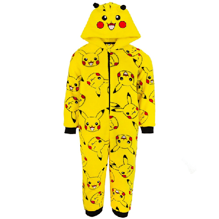 Pokemon Barn/Barn Pikachu 3D Öron Pyjamas 4-5 År Gul