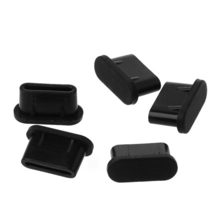 5 Pcs/Set Type-C Støv Stik USB Opladning Port Beskytter Silicone cover
