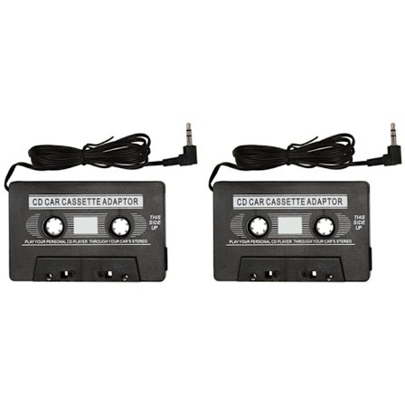 2 stk 3,5 mm AUX bil MP3 CD adapter sendere