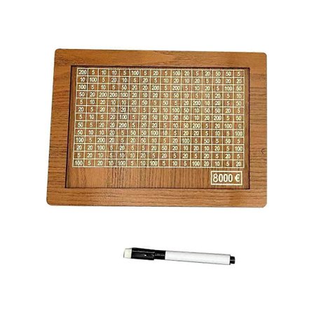 Sparebøsse i tre, Retro Sparebøsse Oppbevaringsboks, Sparegris med tusj, Sparebøsse, Gjenbrukbar Sparebøsse, 8000