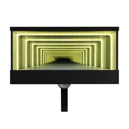 Infinitys LED Garage Nøgleholder Vægmontering LED Modelbil Displayboks Bilnøgleholder Organizer Med LED Lys Sort