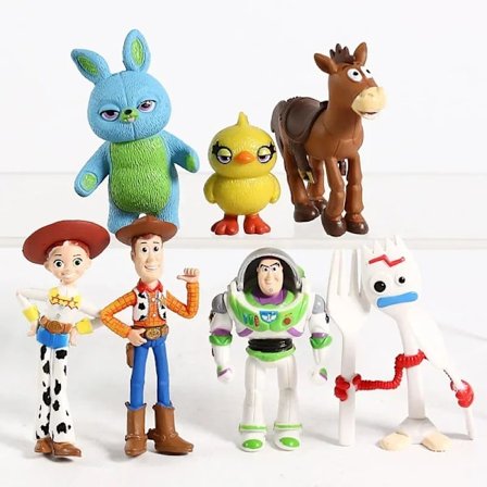 7 st Toy Story 4 Woody Forky Bunny Actionfigurer Leksaksmodell Barn Present Ny