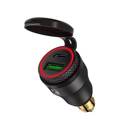 PD-autolaturi USB Type-C -pikalataus autopuhelinadapteri kaksoisporttinen autolaturi