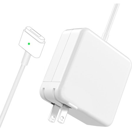 Mac Book Air-lader, 45W Magnetisk Mag2 T-Tip Bærbar PC-lader Egnet for Mac Book Air 11 tommer og 13 tommer Etter Midten av 2012 (Gjelder for 2012-2017