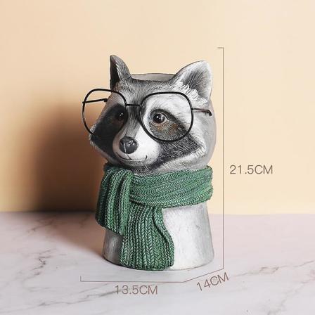 Harpiks Havefigur Blomsterpotte Vase Ornament Have Hjem Dekoration style 1