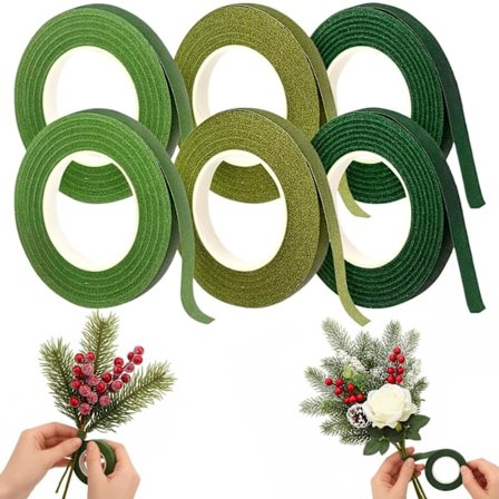 6 stk. Flora Flora Tape Blomstertape Blomstertråd Dekoration til Buketter Blomster DIY