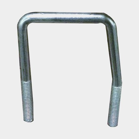 Abrazadera en U para riel 1852-Marine, 40 x 40 mm, con tuerca