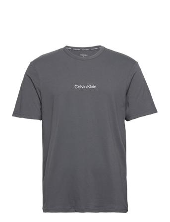 S/S Crew Neck Underwear Night & Loungewear Pyjama Tops Grå Calvin Klein