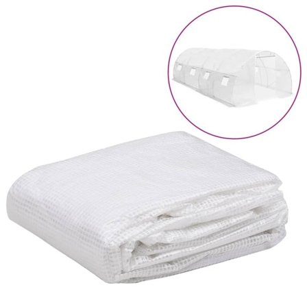 vidaXL Växthusöverdrag (18 m²) 3x6x2 m genomskinlig